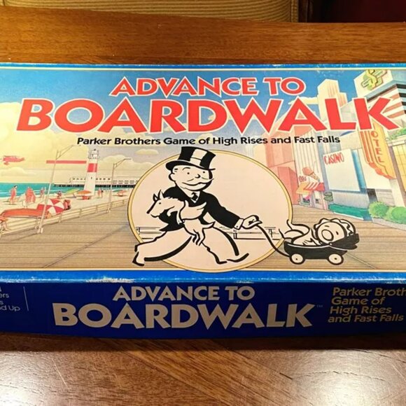 Advance To Boardwalk Game Set Complete Parker Brothers - Picture 3 of 7